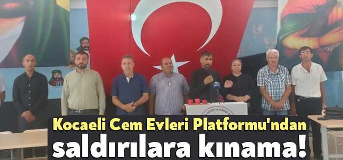 Ankara’da cem evlerine yapılan saldırı sonrası bir araya gelen Kocaeli