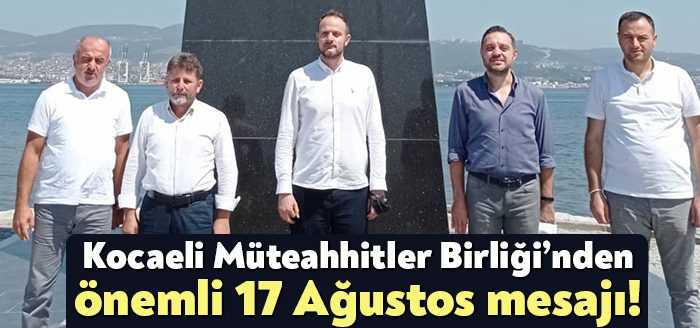 Kocaeli Müteahhitler Birliği Başkanı Oğuzhan Keleş 17 ağustos 1999 Marmara