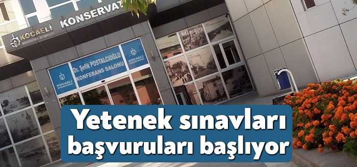 Kocaeli Büyükşehir Belediyesi Konservatuvarı’nın yetenek sınavı başvuruları 22-31 Ağustos tarihleri