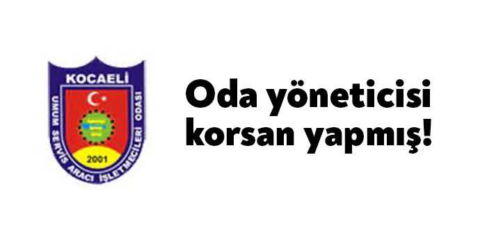 Kocaeli Servisçiler Odası Başkanı Şenol İkizek yaptığı açıklamada, “Önceki dönem