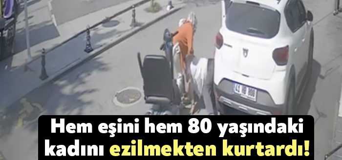 Kocaeli'de otomobilinin el frenini çekmeyi unutan engelli birey Hasan Bat'ın,