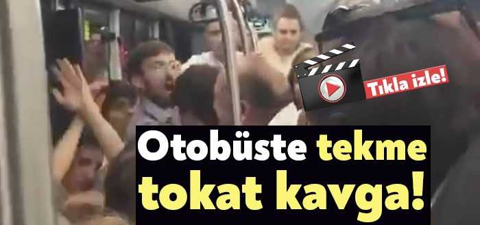 Kocaeli'de halk otobüsündeki yolcular arasında kavga çıktı. Yolcular arasındaki arbede