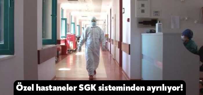 Sosyal Güvenlik Kurumu'nun (SGK), kurumla anlaşmalı özel hastanelere kısmi branşlarda