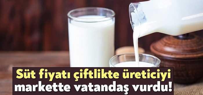Yılın ilk 7 ayında 1 litre sütün üretim maliyetinde yaşanan