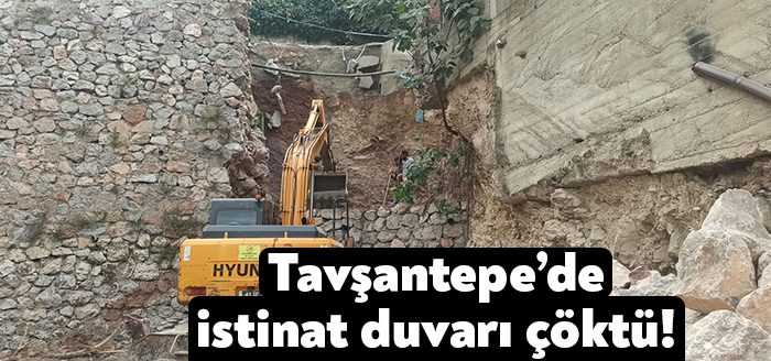 İzmit Belediyesi Fen İşleri Müdürlüğü ekipleri, Tavşantepe Mahallesi’nde toprak kayması