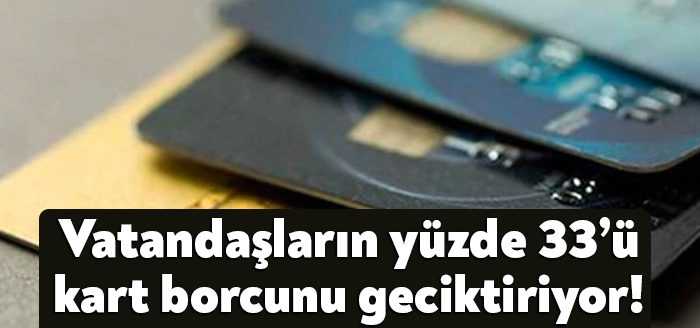 Bir araştırmaya göre aylık harcamasının % 50’sinden fazlasını kredi kartı