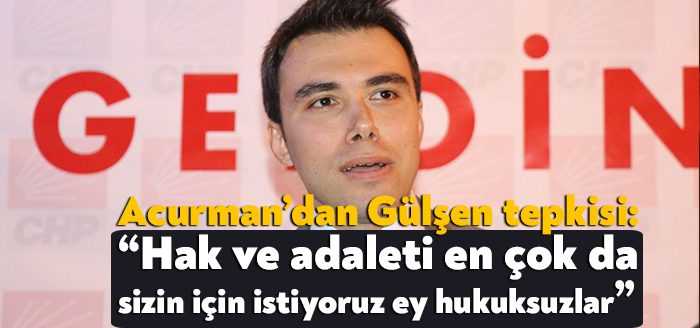 CHP Başiskele İlçe Başkanı Avukat Anıl Acurman Gülşen’in tutuklanmasıyla ilgili
