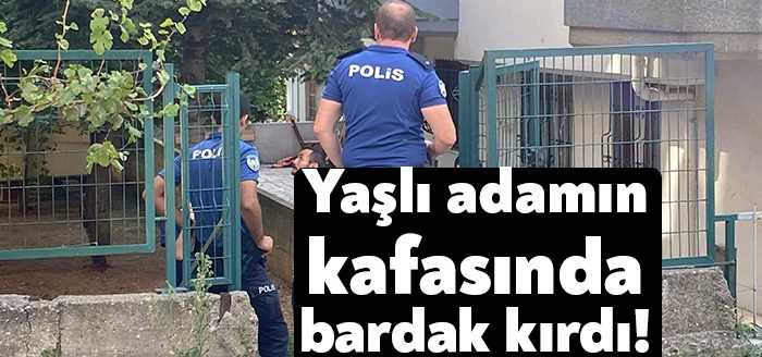 Kocaeli’nin Gebze ilçesinde bir şahıs, tartıştığı komşusunu başında bardak kırarak