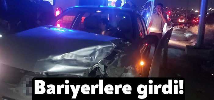 Kocaeli’nin Dilovası ilçesi D-100 karayolunda bariyere çarpan otomobilin sürücüsü yaralandı.