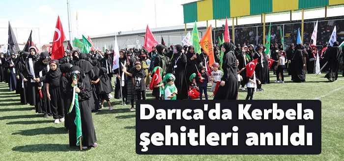 Kocaeli’nin Darıca ilçesinde düzenlenen programla Kerbela’da şehit edilen Hazreti Hüseyin