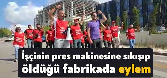 Kocaeli’nin Dilovası ilçesinde bir işçinin pres makinesine sıkışarak vefat ettiği