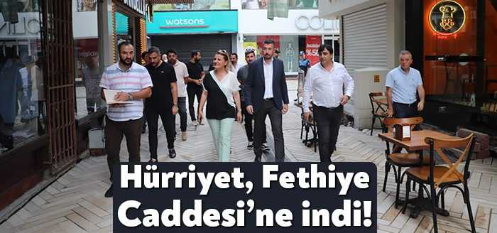 Fethiye Caddesi ve yan yollarında devam eden çalışmaların her ayrıntısını