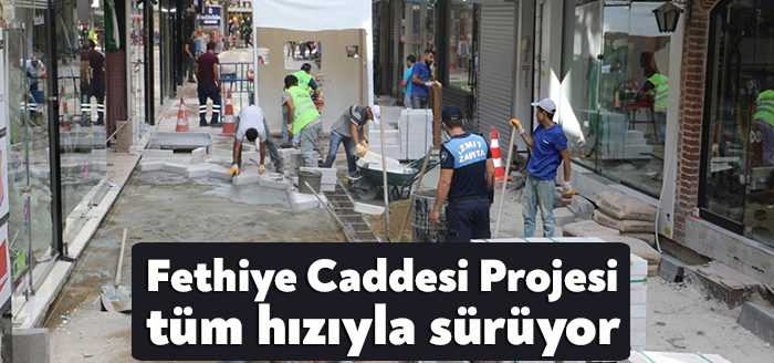 İzmit Belediyesi tarafından Fethiye Caddesi ve yan yolları yeniden düzenleme