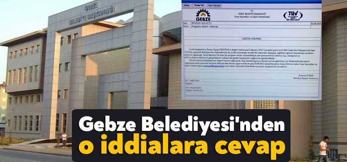 Gebze Belediye Başkanı Zinnur Büyükgöz basında Cumhurbaşkanı Recep Tayyip Erdoğan'ın