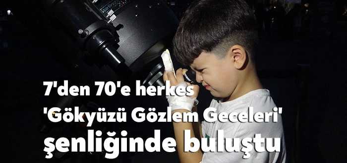 Kocaeli Büyükşehir Belediyesi öncülüğünde düzenlenen 'Gökyüzü Gözlem Geceleri' etkinliği başladı.