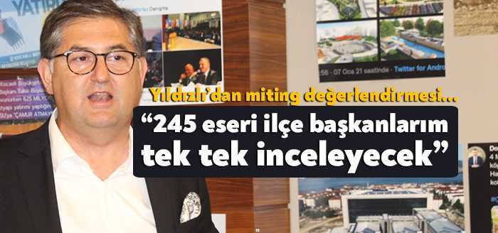 CHP Kocaeli İl Başkanı Özgür Harun Yıldızlı bugün düzenlediği basın