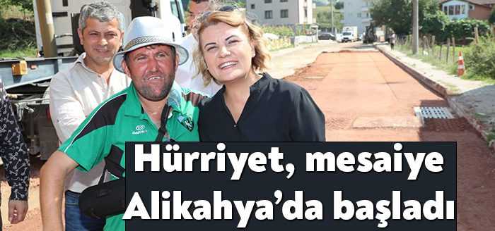 İzmit Belediye Başkanı Fatma Kaplan Hürriyet, pazartesi mesaisine Fen İşleri