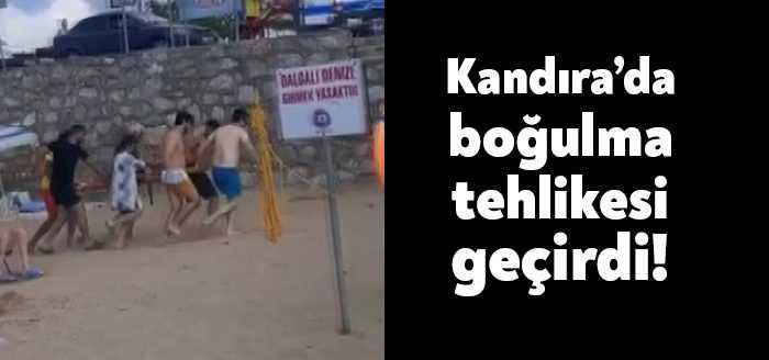 Kocaeli’nin Kandıra ilçesinde yüzerken boğulma tehlikesi geçiren vatandaş hastaneye kaldırıldı.