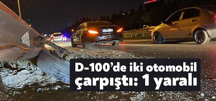Kocaeli’nin Gebze ilçesi D-100 Karayolu’nda iki otomobilin çarpışması neticesinde 1
