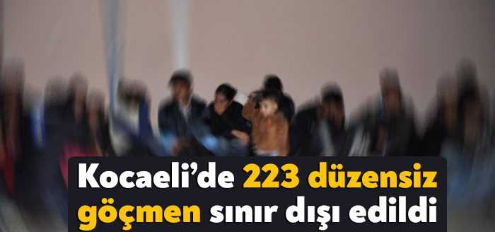 Kocaeli Valiliği, Kocaeli ve bölge illerde yakalanan 223 düzensiz göçmenin