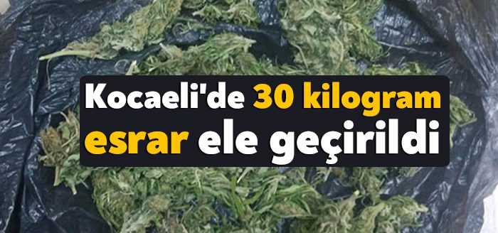 Kocaeli Valisi Seddar Yavuz, jandarma ekipleri tarafından yapılan operasyonda 30