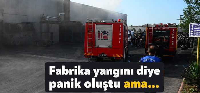 Kocaeli’de fabrikadan yükselen dumanlar paniğe yol açtı. Olay yerine sevk
