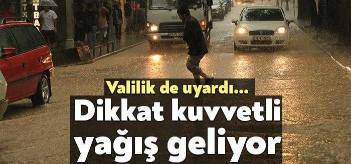 Kocaeli Valiliği, kuzeybatı bölgelerde kuvvetli yağış beklendiğini duyurarak vatandaşları uyardı.