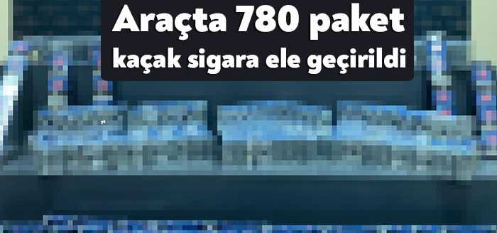 Kocaeli'nin Çayırova ilçesinde polis ekiplerince bir araçta yapılan aramada 780