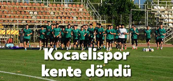 İl dışındaki hazırlık kamplarını tamamlayan Kocaelispor, bugün itibariyle çalışmalarına Kocaeli’de