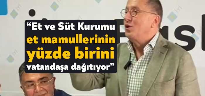 İYİ Parti Kocaeli Milletvekili Lütfü Türkkan, Et ve Süt Kurumu
