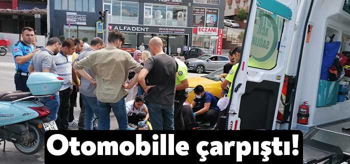 Kocaeli’nin Gebze ilçesinde otomobil ile çarpışan motosikletin sürücüsü yaralandı.