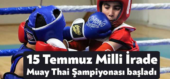 Kocaeli’nin Gebze ilçesinde 15 Temmuz Milli İrade Muay Thai Şampiyonası,