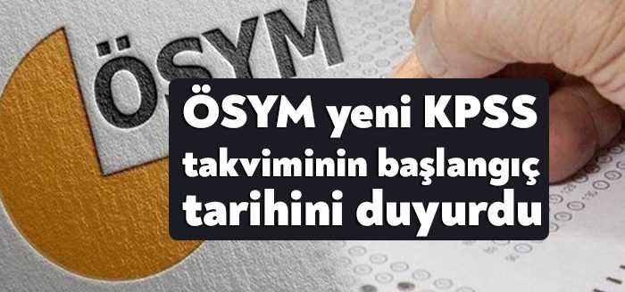 İptal edilen KPSS sınavının ardından ÖSYM, yeni KPSS takvimini duyurdu.
