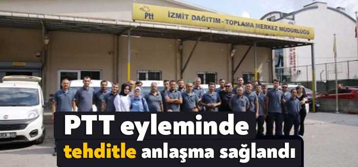 PTT dağıtıcıları tarafından yapılan eylemde işten atılan üç işçinin geri