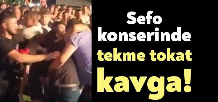 Kocaeli'nin Karamürsel ilçesinde sahne alan ünlü sanatçı Sefo konserinde kavga