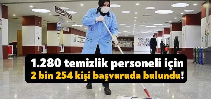 2021-2022 Eğitim Öğretim yılında 1.280 temizlik personeli için 2 bin