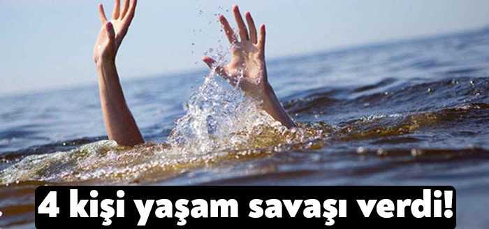 Kandıra Cebeci Sahilinde denize giren 4 kişilik arkadaş grubu boğulma