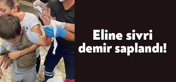 Kocaeli’de evinin önünde oyun oynayan 7 yaşındaki çocuğun eline bahçe