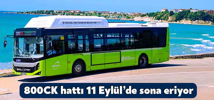 Büyükşehir’in her yıl yaz mevsiminde faaliyete aldığı 800CK hattı 11