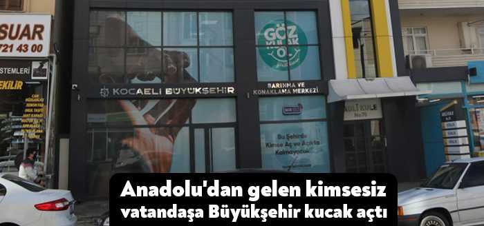 Kocaeli Büyükşehir Belediyesi, Gebze’de gidecek yeri bulunmayan vatandaşı soğuk kış