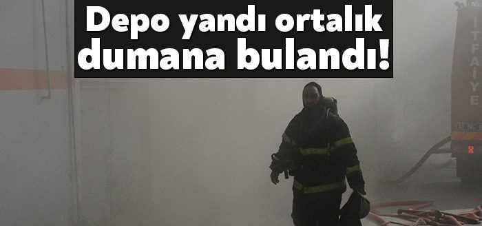 Kocaeli'de plastik fabrikasının deposunda bulunan plastik malzemeler yandı. Büyük paniğe