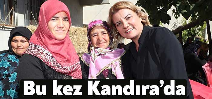 İzmit Belediye Başkanı Fatma Kaplan Hürriyet, Kandıra Akçaova Köyü’nde yapılan