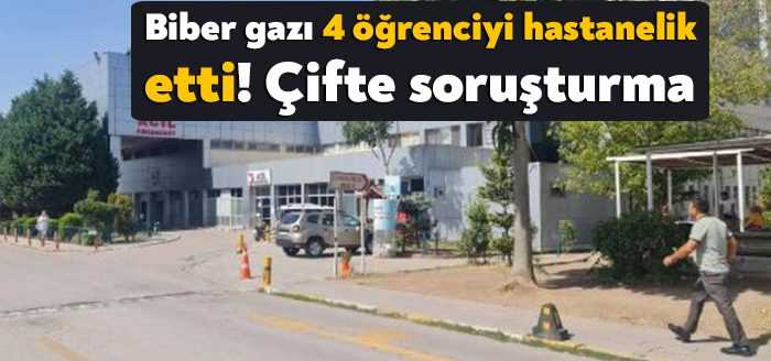 İzmit Fatma Seher Ortaokulu'nda bir öğrencinin okula getirdiği biber gazını
