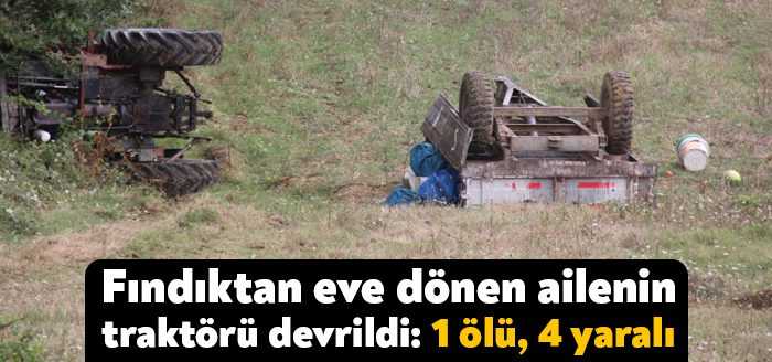 Kocaeli’nin Kandıra ilçesinde fındık topladıktan sonra eve dönen ailenin içerisinde