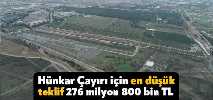 Gebze Hünkâr Çayırı Projesi için düzenlenen ihalede en düşük teklif