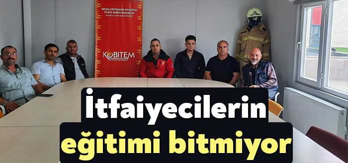 Kocaeli Büyükşehir Belediyesi İtfaiye ekipleri hizmet kalitesini artırmak için asansörden