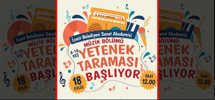 ‘Sanat Kenti İzmit’ sloganıyla çalışmalarını sürdüren İzmit Belediyesinin, yetenekli gençleri
