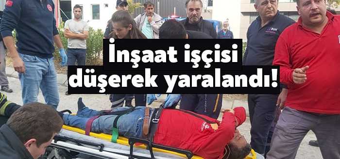 Kocaeli’nin Dilovası ilçesinde inşaatın çatısında çalışırken boşluktan alt kata düşen