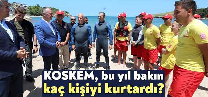 Yaz boyunca görev alanlarında hayatlar kurtaran Kocaeli Büyükşehir Belediyesi KOSKEM