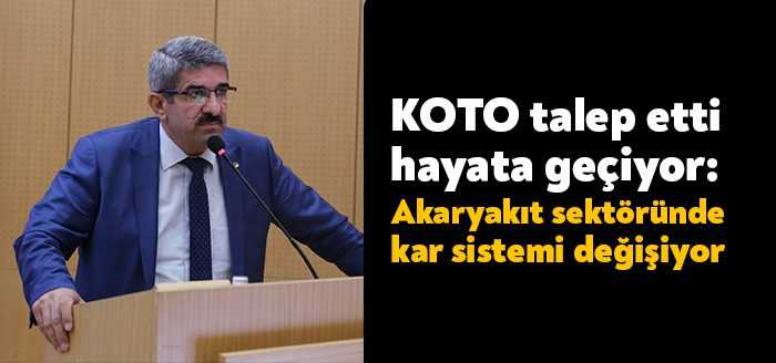 Kocaeli Ticaret Odası’nın yılbaşında girişimlerde bulunduğu, akaryakıt sektöründe kar sistemi
